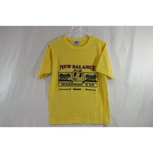 New Balance Shaugnessy 10 KM Vancouver Medium Yellow Athletic Activewear Shirt